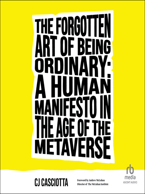 Title details for The Forgotten Art of Being Ordinary by CJ Casciotta - Wait list